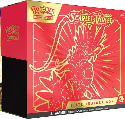 Pokemon TCG: Scarlet and Violet Elite Trainer Box - Koraidon Red (1 Full Art Promo Card, 9 Boosters and Premium Accessories)